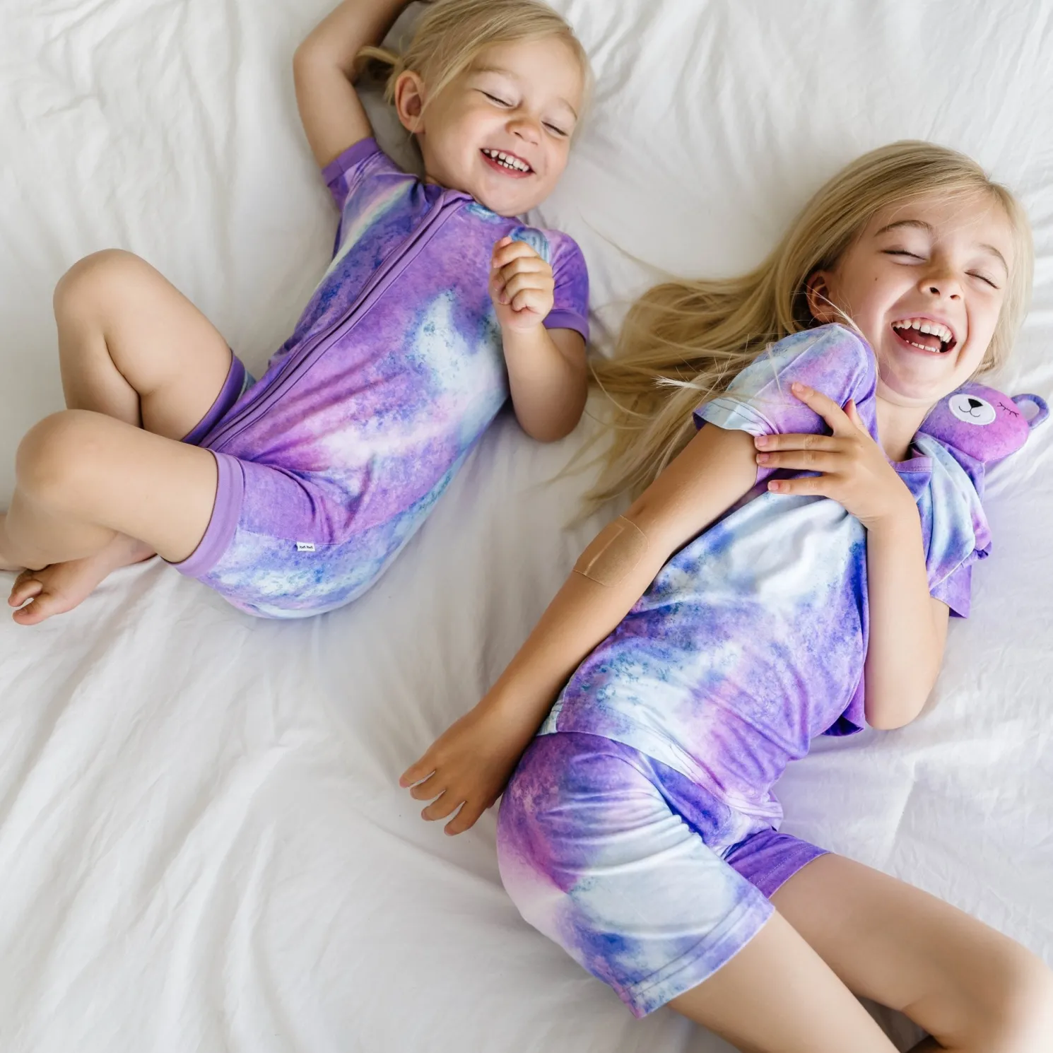 Purple Watercolor Two-Piece Pajama Set