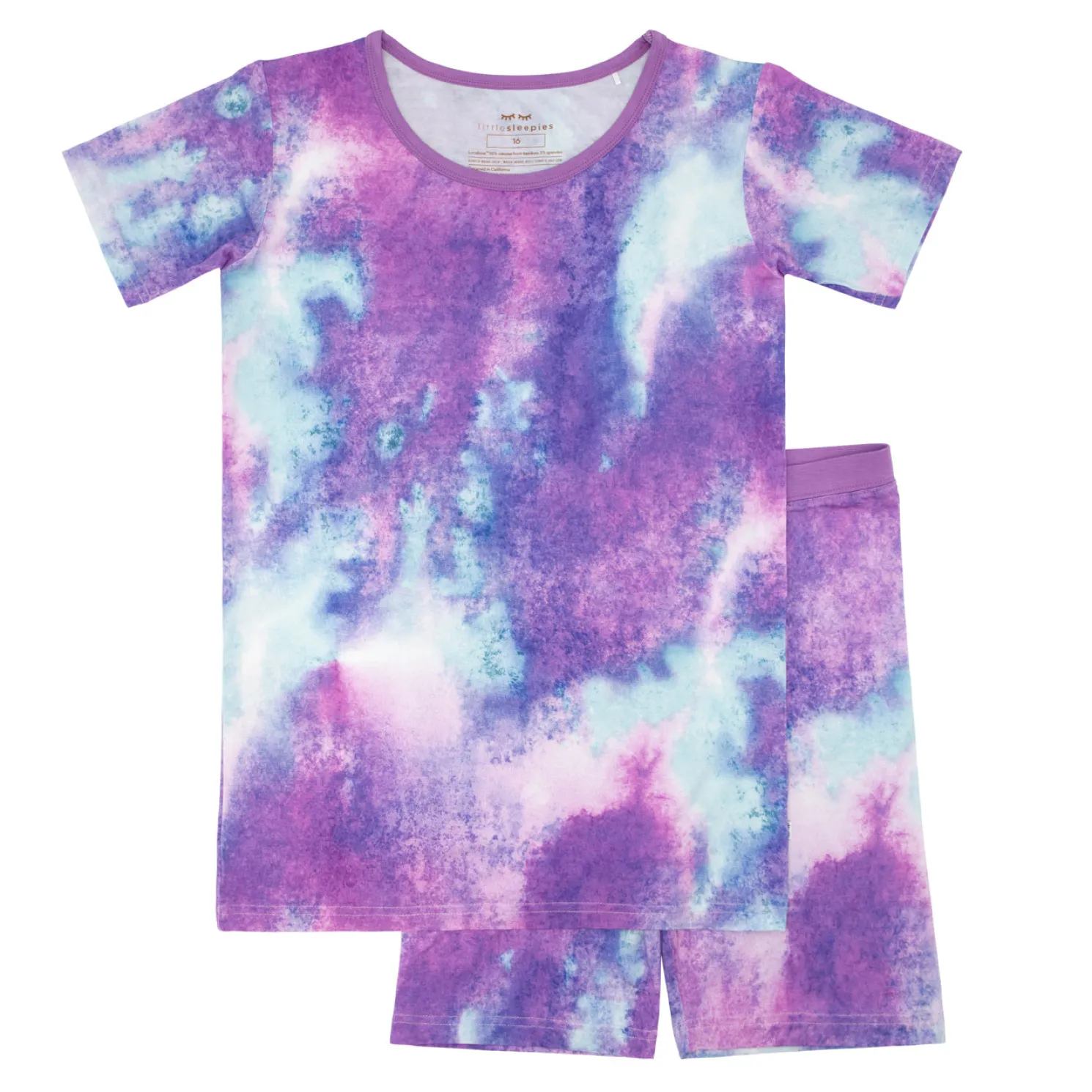 Purple Watercolor Two-Piece Pajama Set