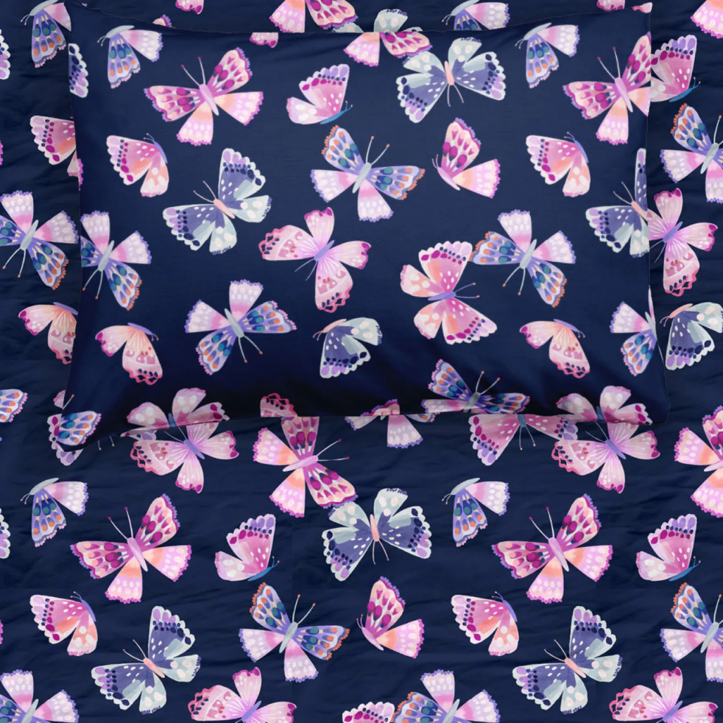Royal Butterflies Twin Sheet Set