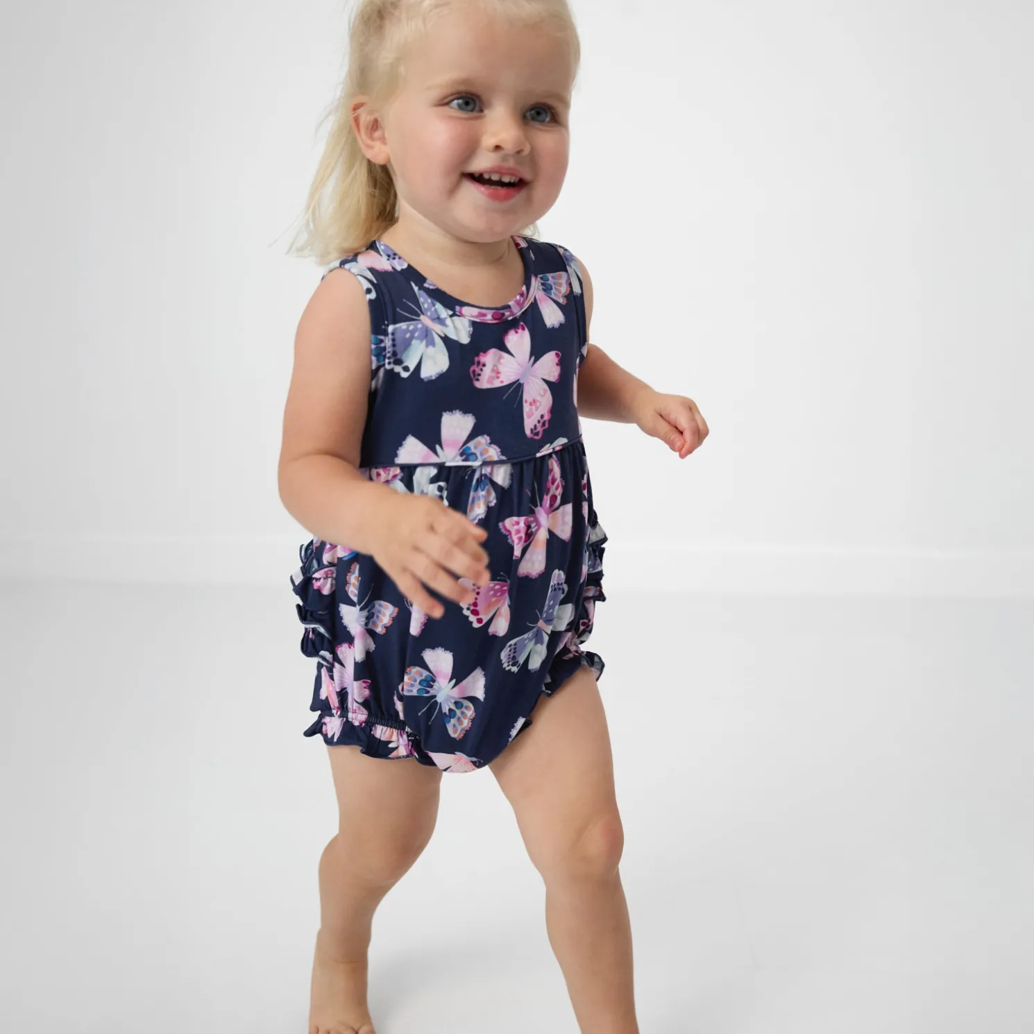 Royal Butterflies Bubble Romper