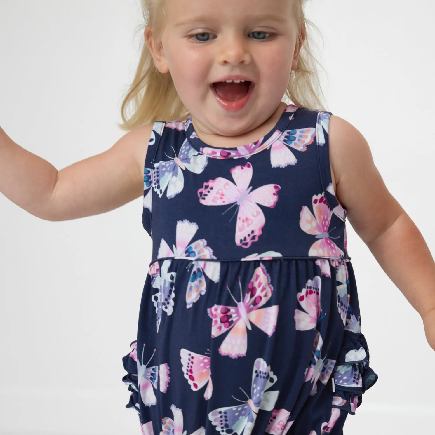 Royal Butterflies Bubble Romper