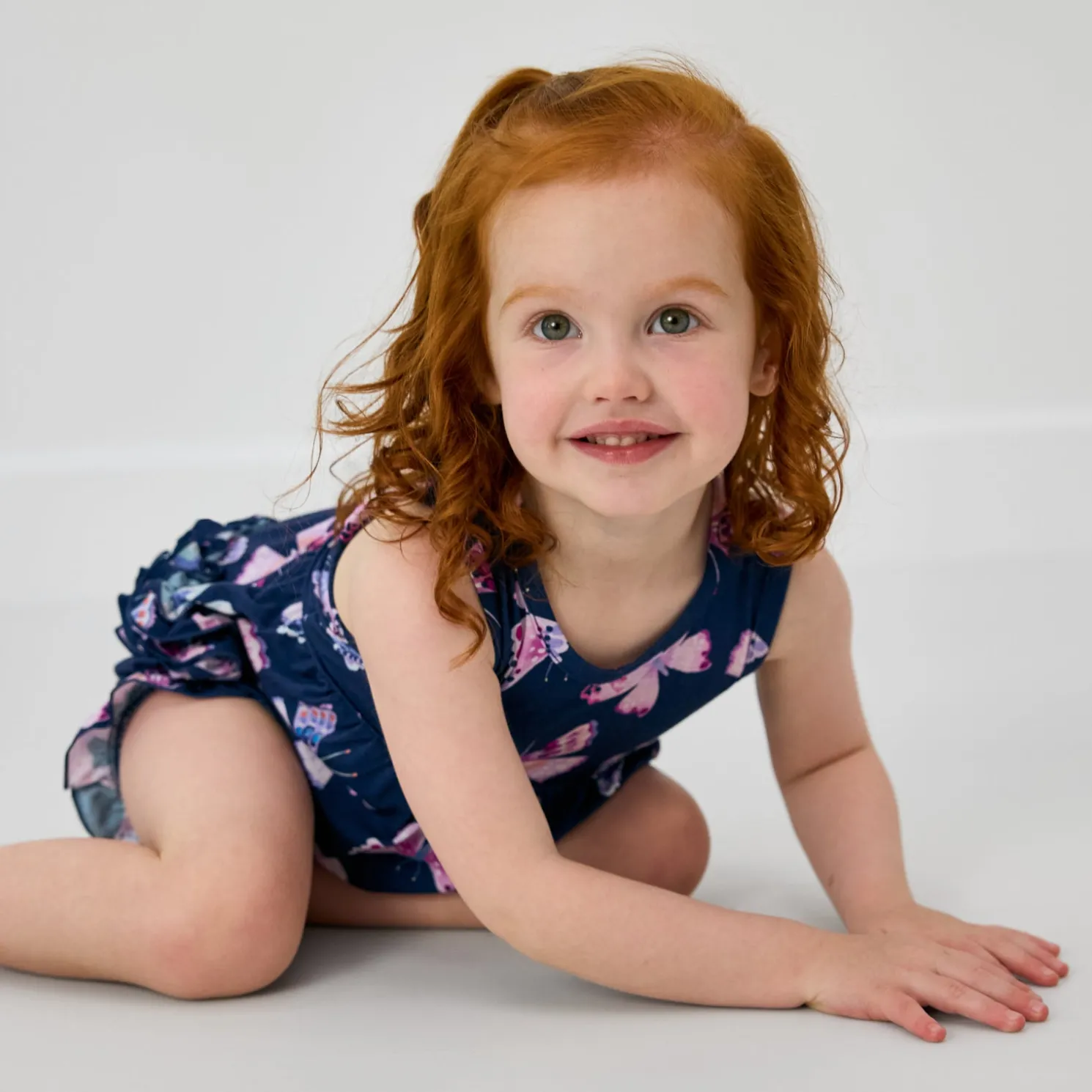 Royal Butterflies Bubble Romper