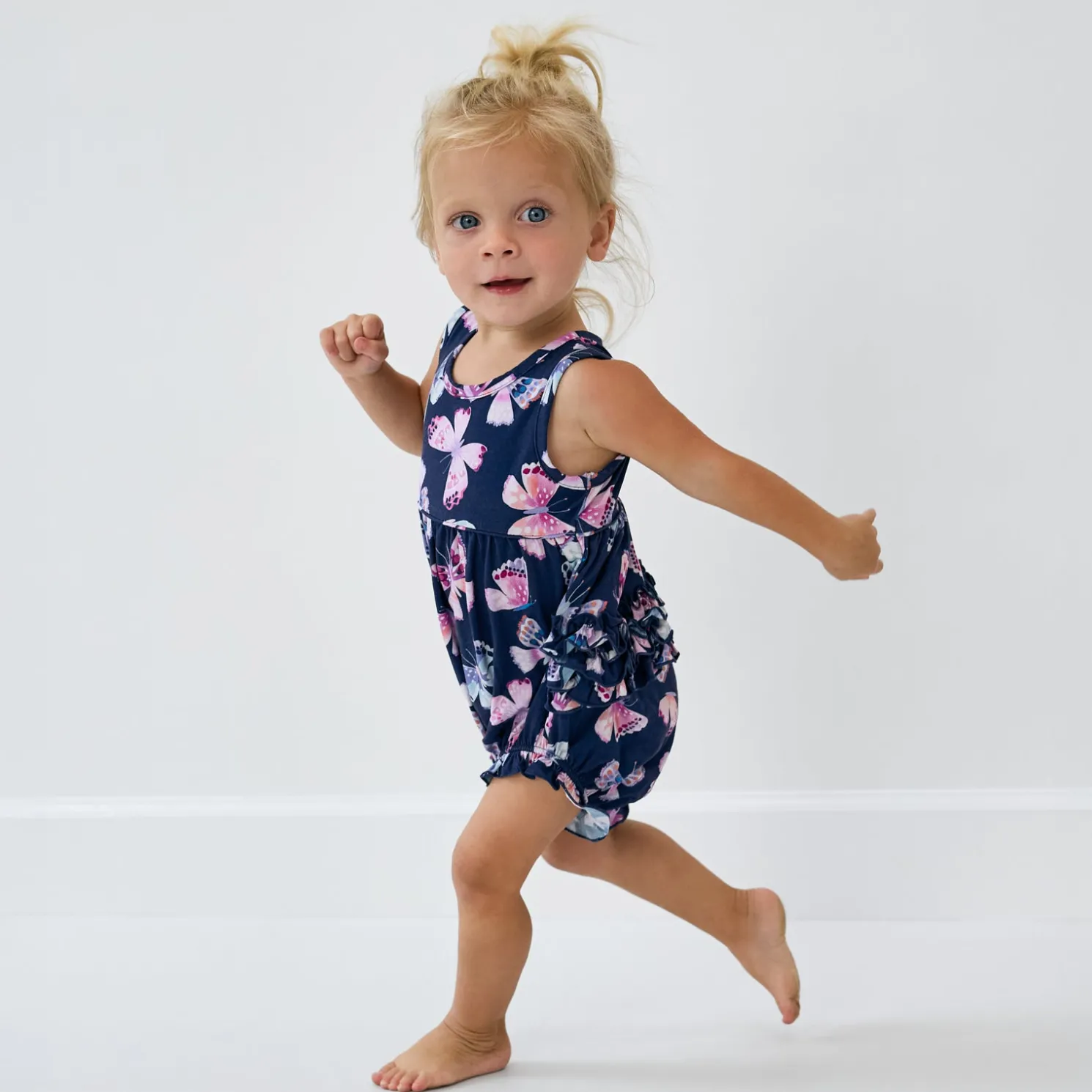 Royal Butterflies Bubble Romper