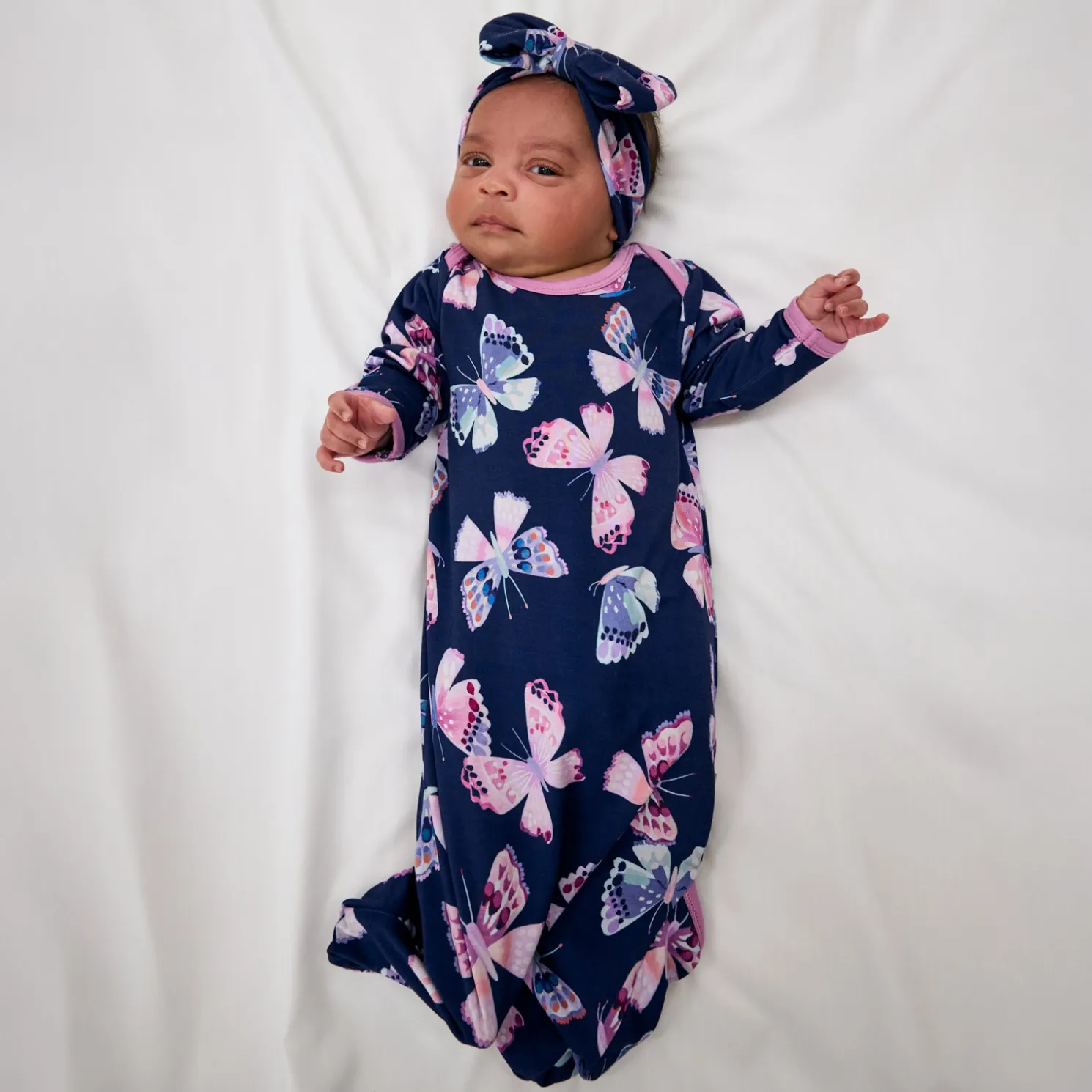 Royal Butterflies Infant Gown