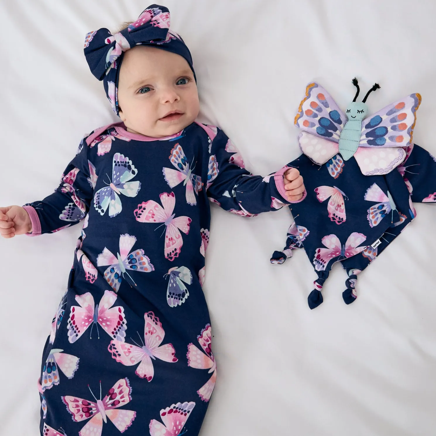 Royal Butterflies Infant Gown