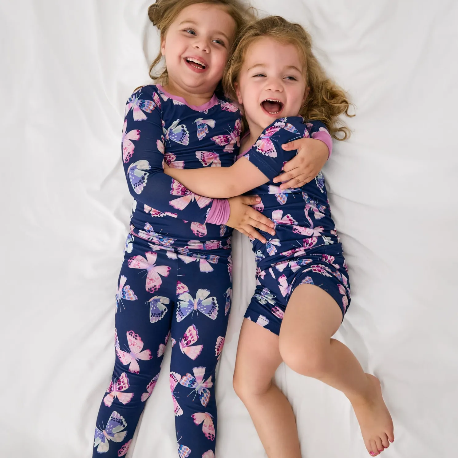 Royal Butterflies Two-Piece Pajama Set