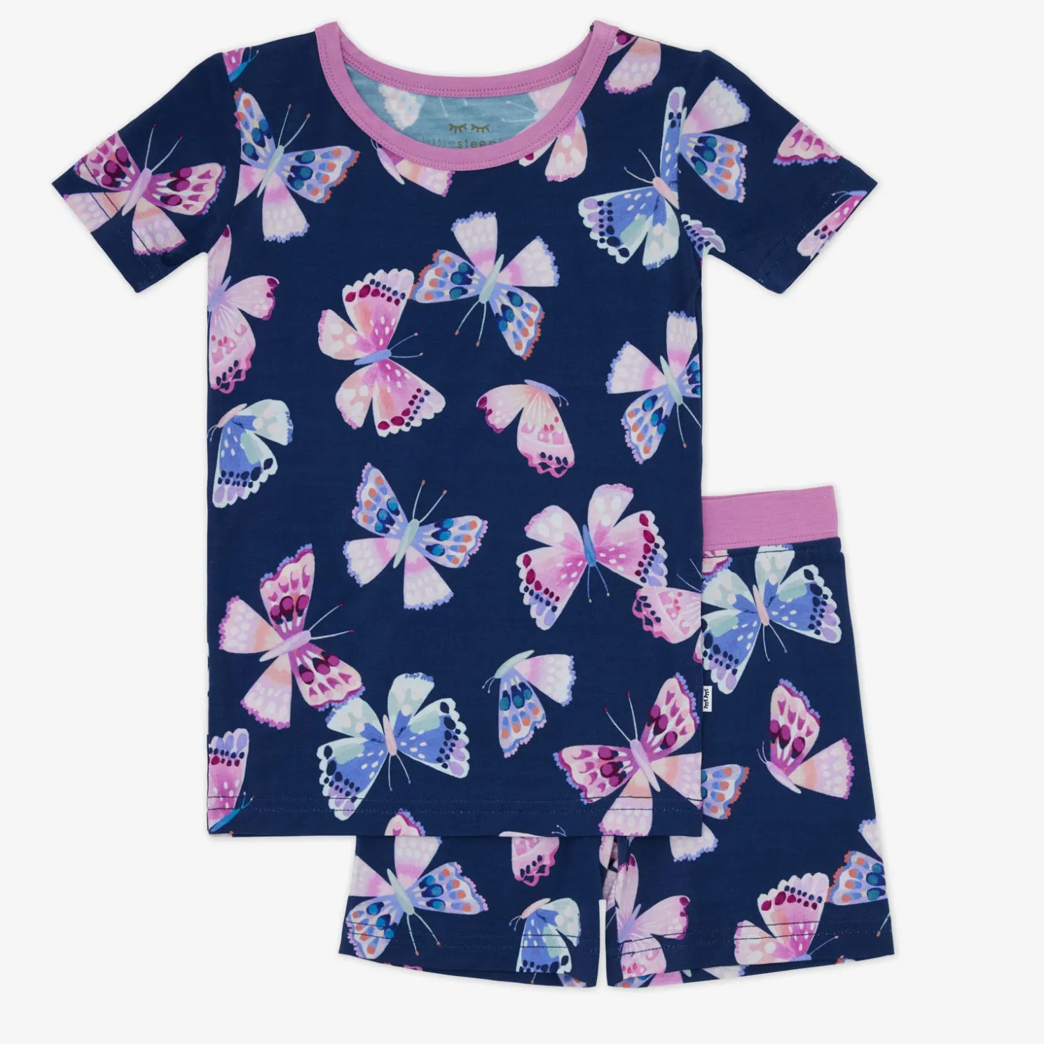 Royal Butterflies Two-Piece Pajama Set