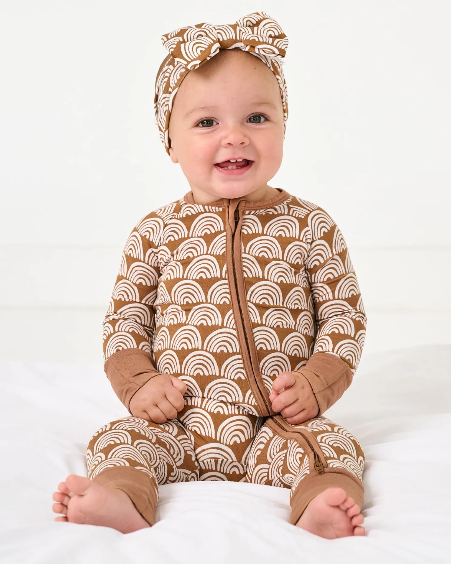 Rust Rainbows Luxe Bow Headband