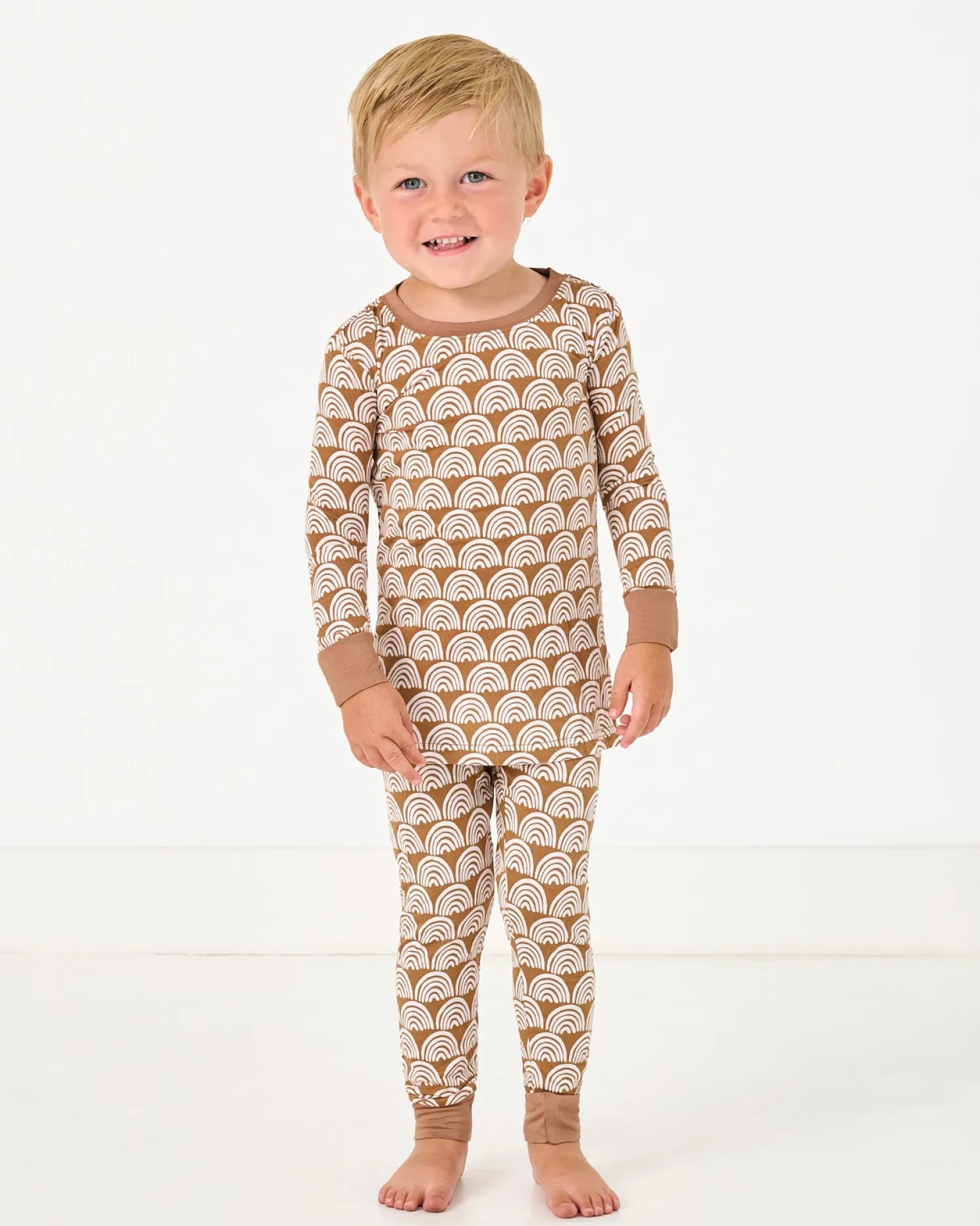 Rust Rainbows Two-Piece Pajama Set