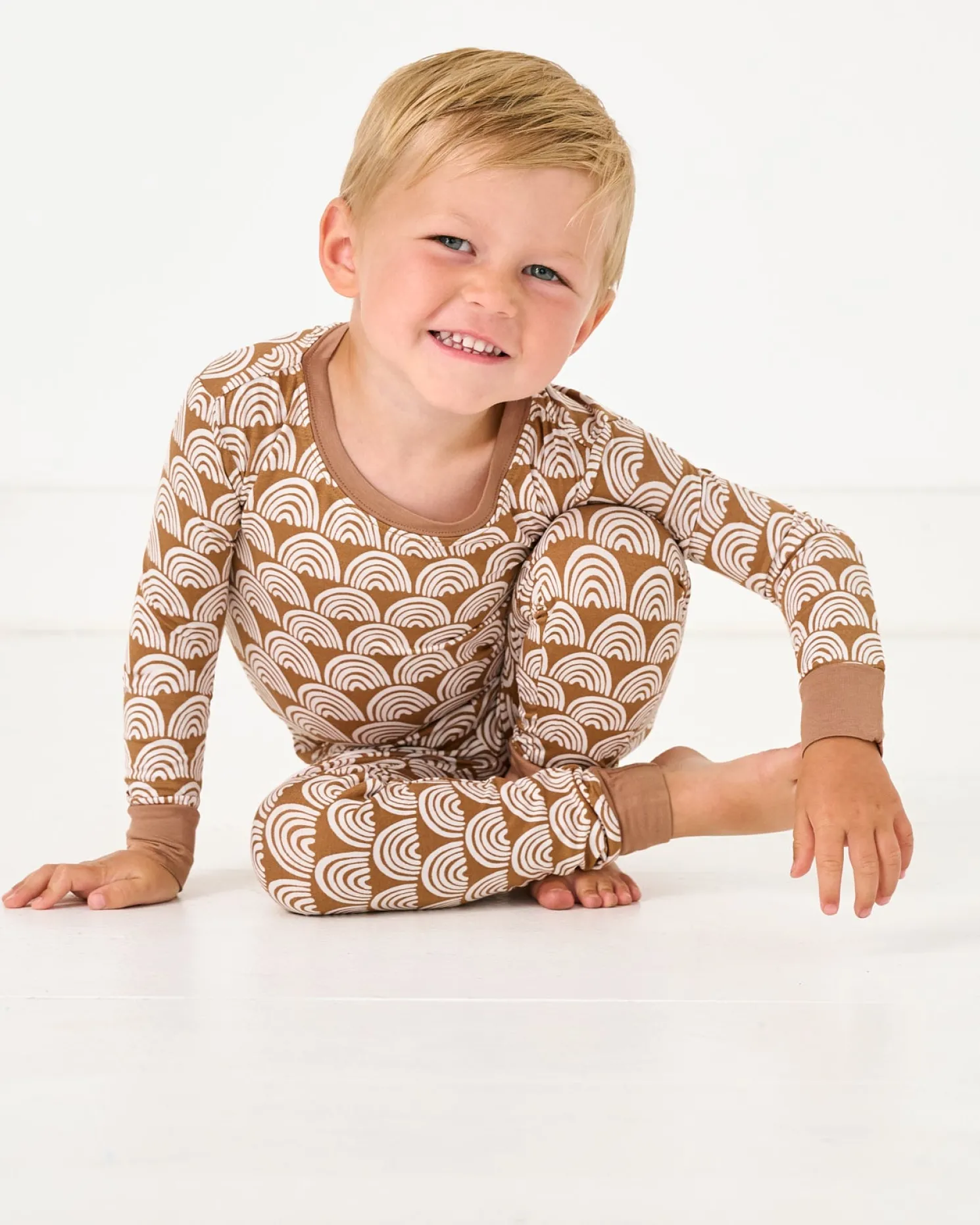 Rust Rainbows Two-Piece Pajama Set