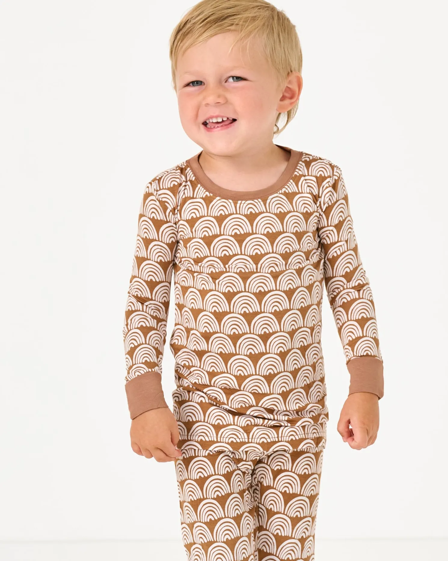 Rust Rainbows Two-Piece Pajama Set
