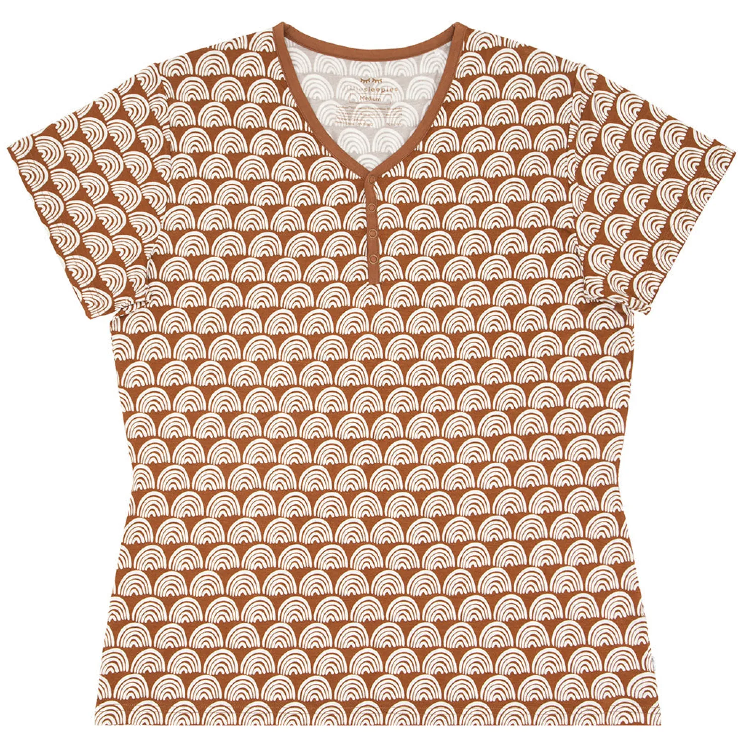 Rust Rainbows Women's Short Sleeve Pajama Top