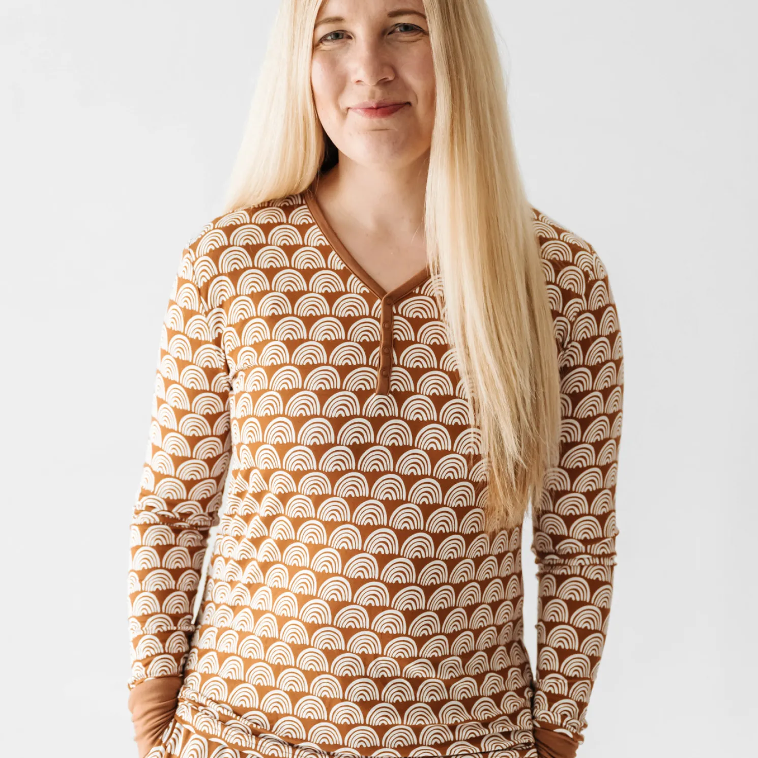 Rust Rainbows Women's Pajama Top