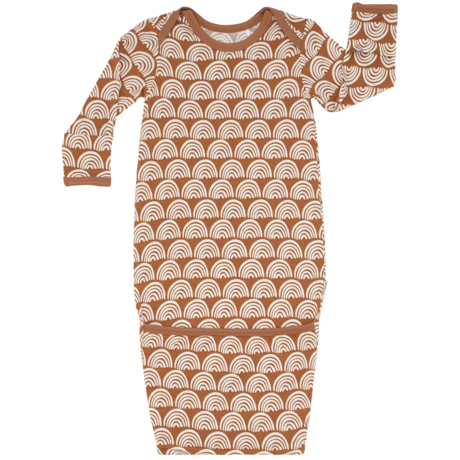 Rust Rainbows Infant Gown