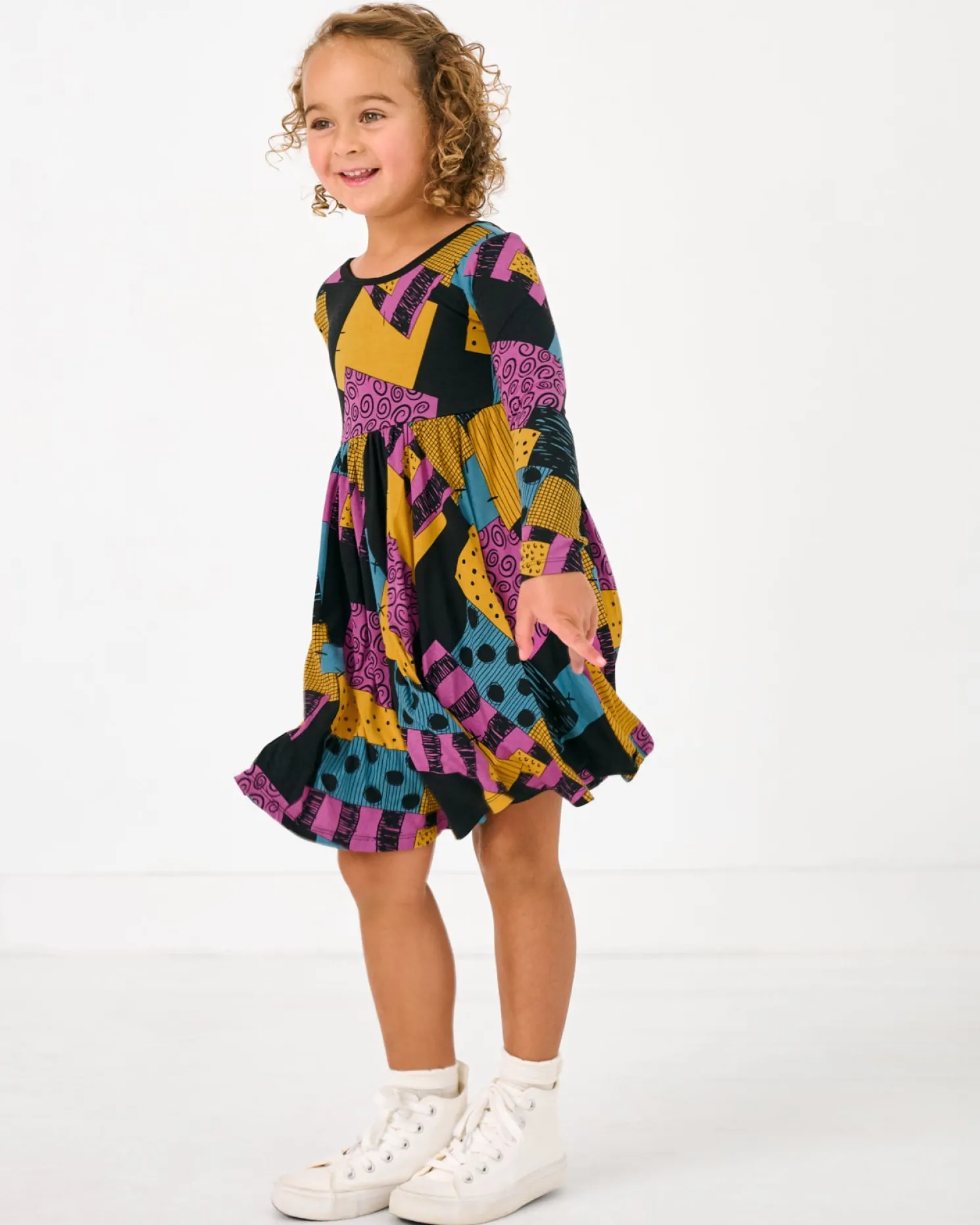 Sally's Patchwork Twirl Dress