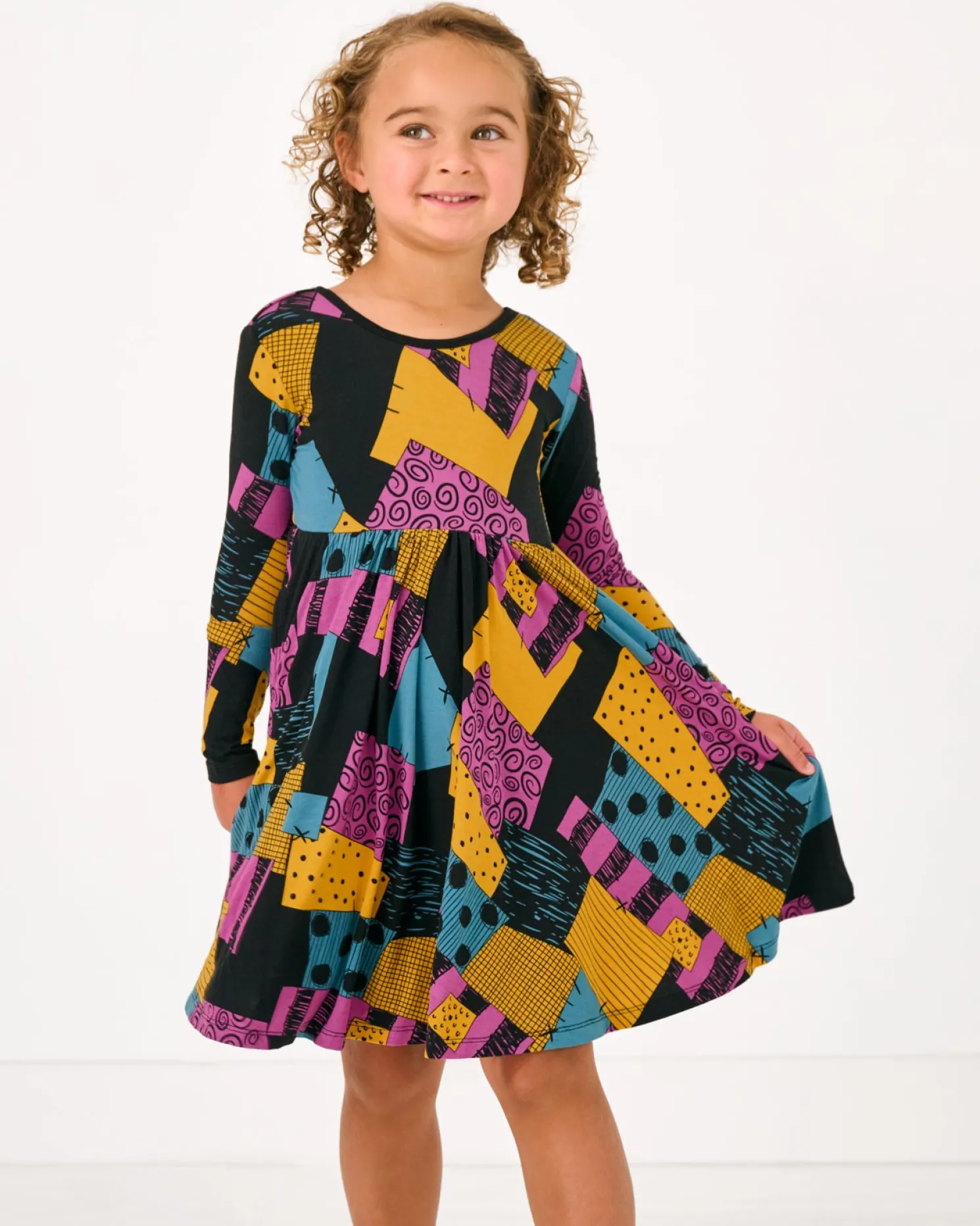 Sally's Patchwork Twirl Dress