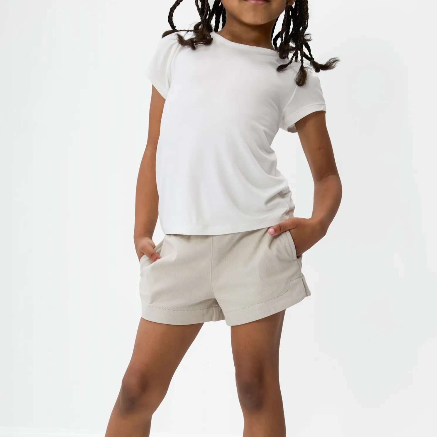 Sandstone Denim Shorts