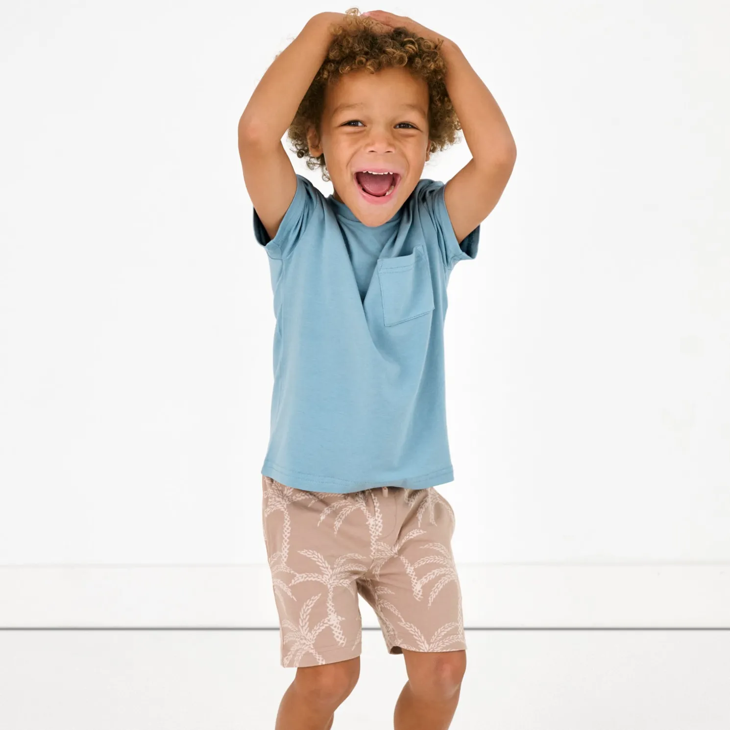Sandy Palms Drawstring Shorts