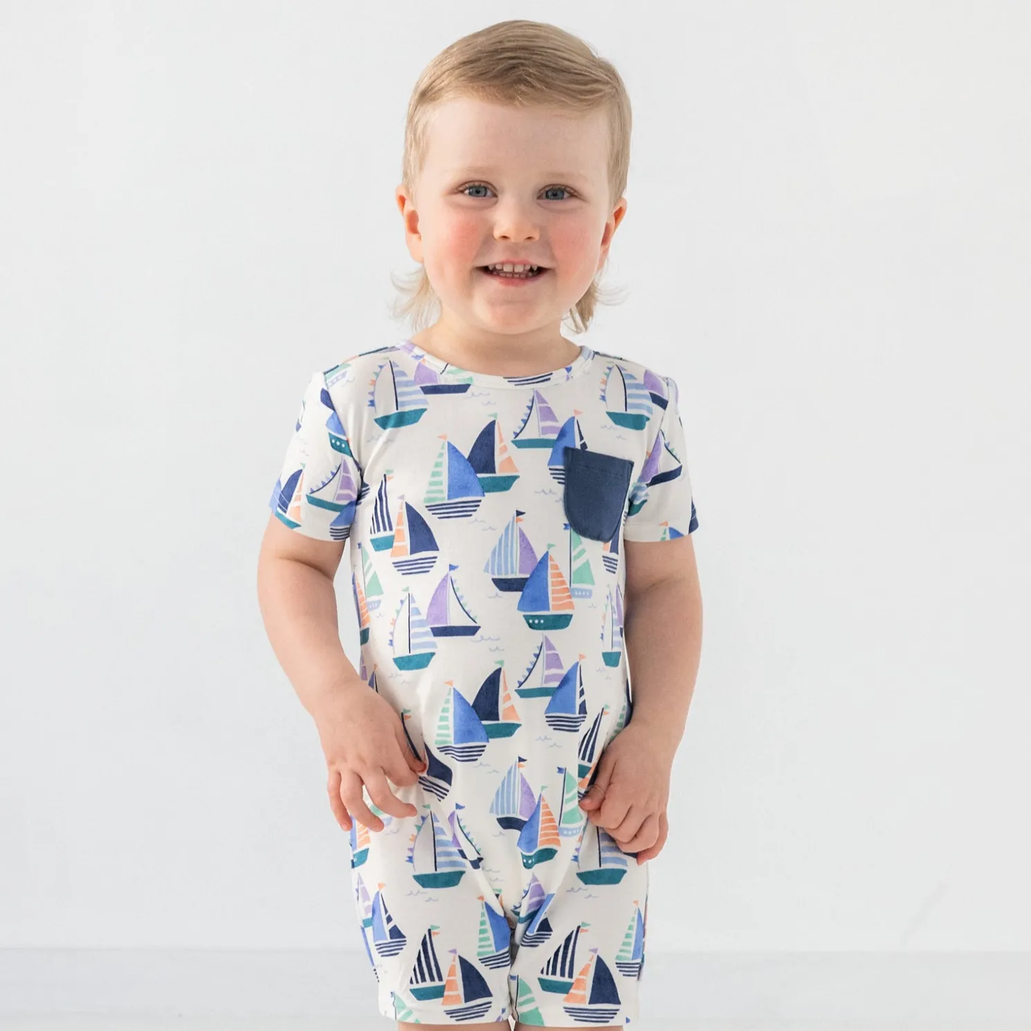 Seas The Day Pocket Shorty Romper