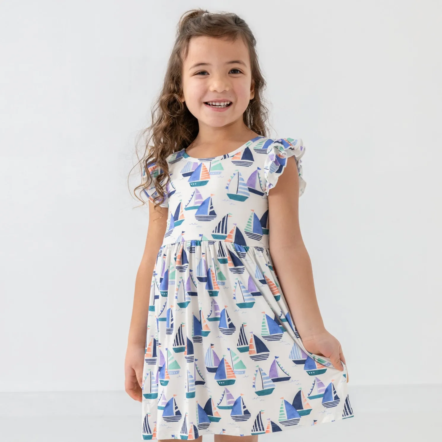 Seas The Day Flutter Skater Dress