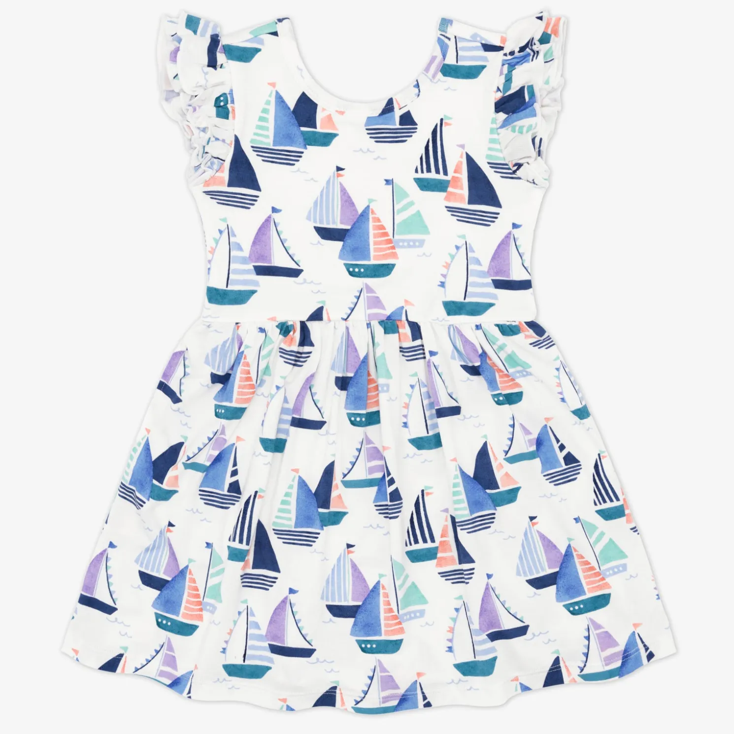 Seas The Day Flutter Skater Dress