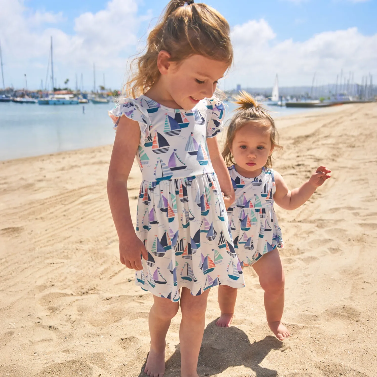 Seas The Day Flutter Skater Dress