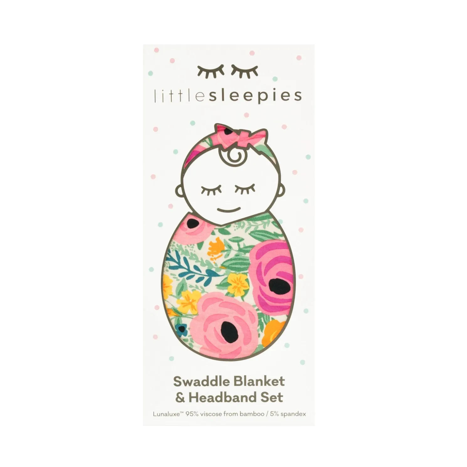 Secret Garden Swaddle & Luxe Bow Headband Set