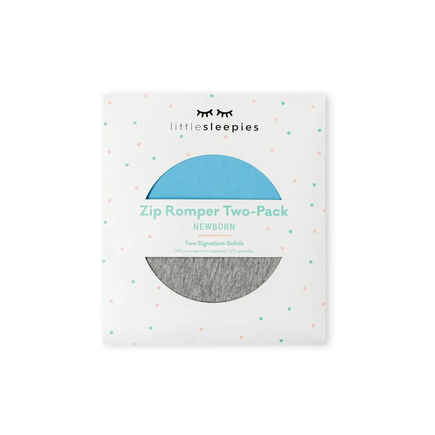 Sky Blue & Heather Gray Zippy