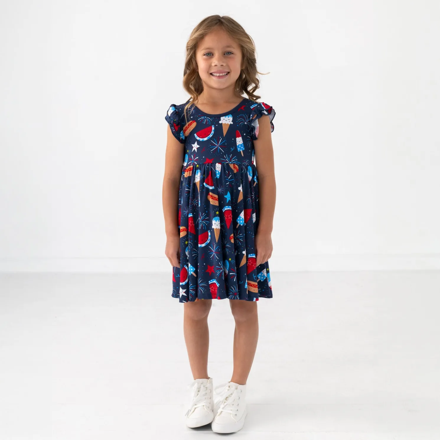 Snacks & Sparkles Flutter Twirl Dress