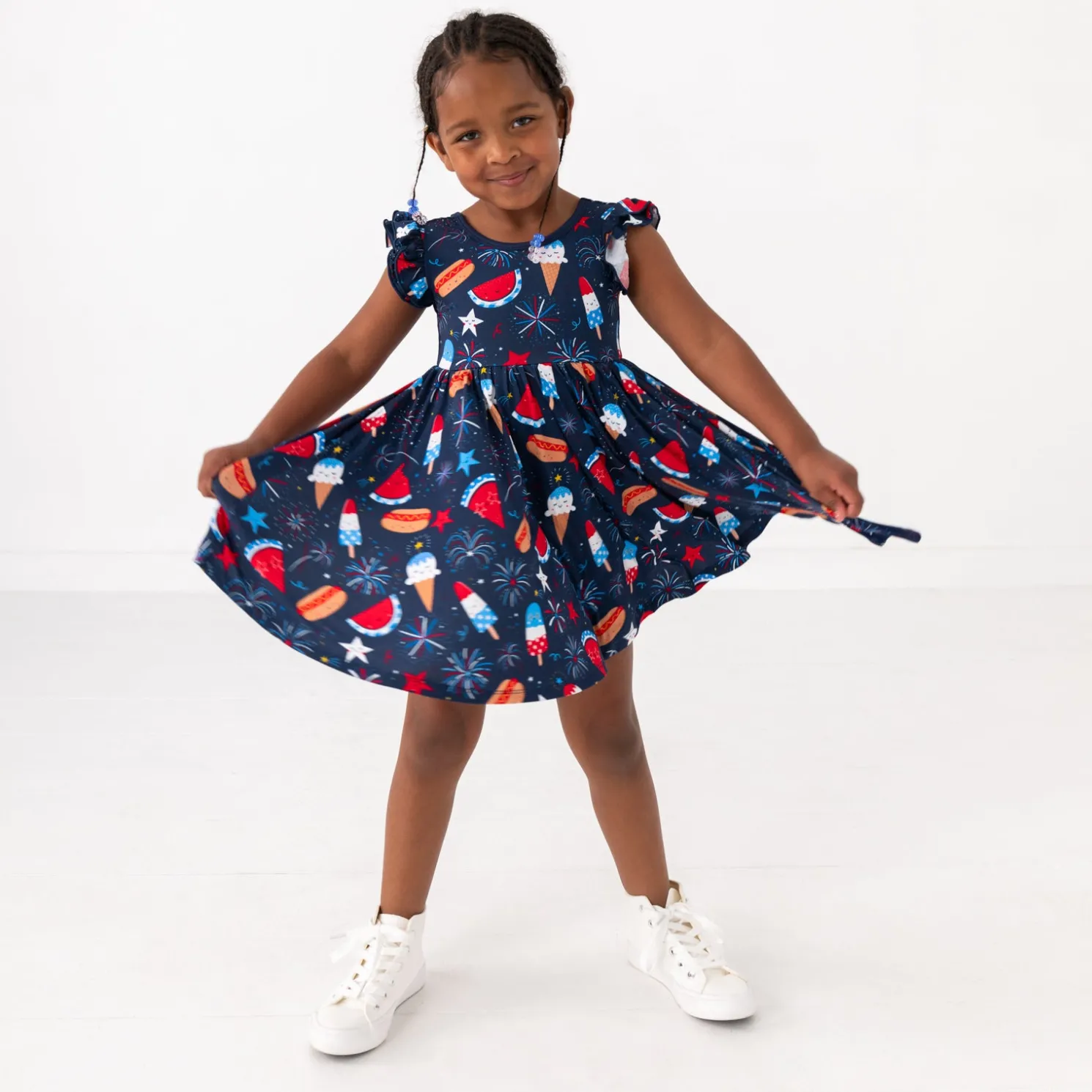 Snacks & Sparkles Flutter Twirl Dress