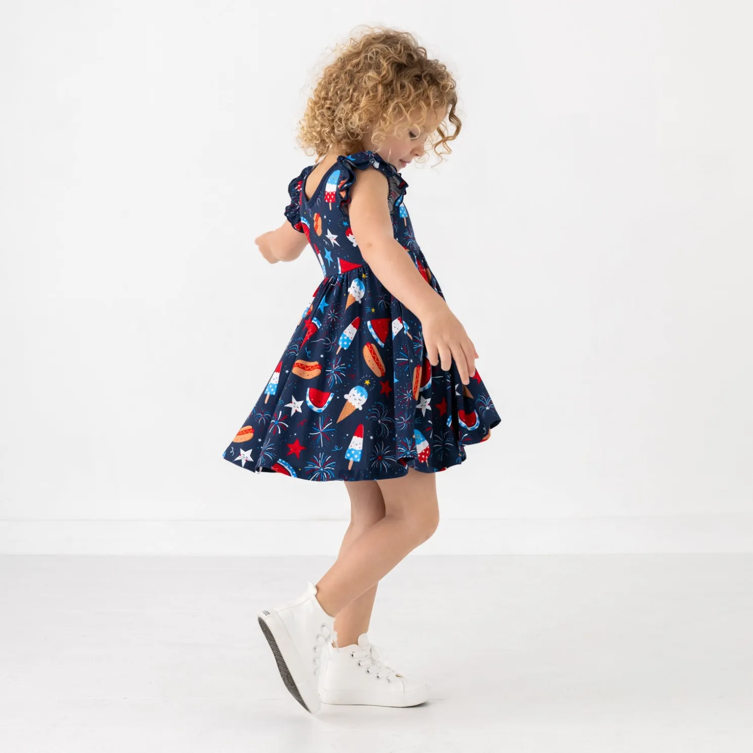 Snacks & Sparkles Flutter Twirl Dress