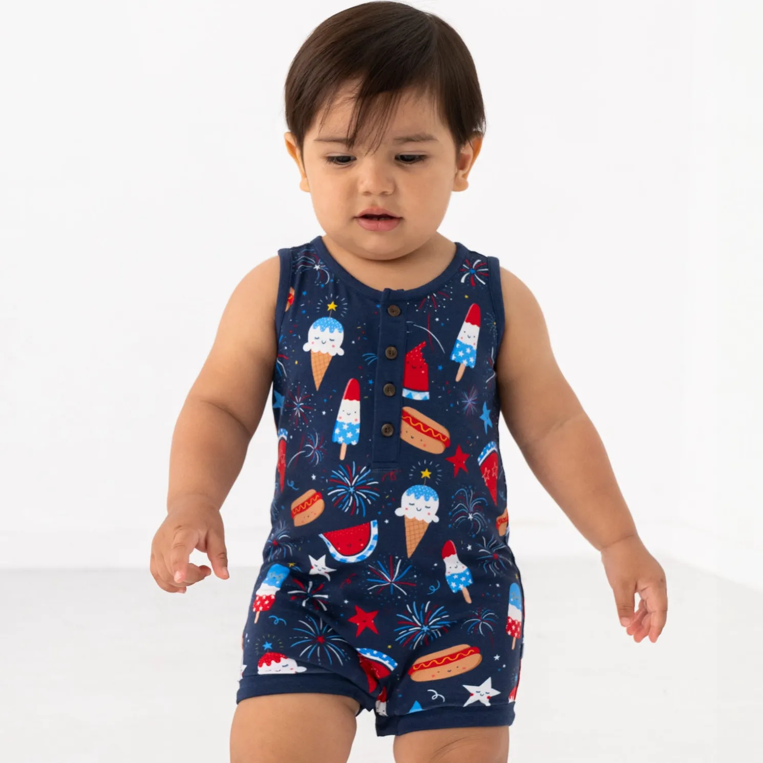 Snacks & Sparkles Henley Romper
