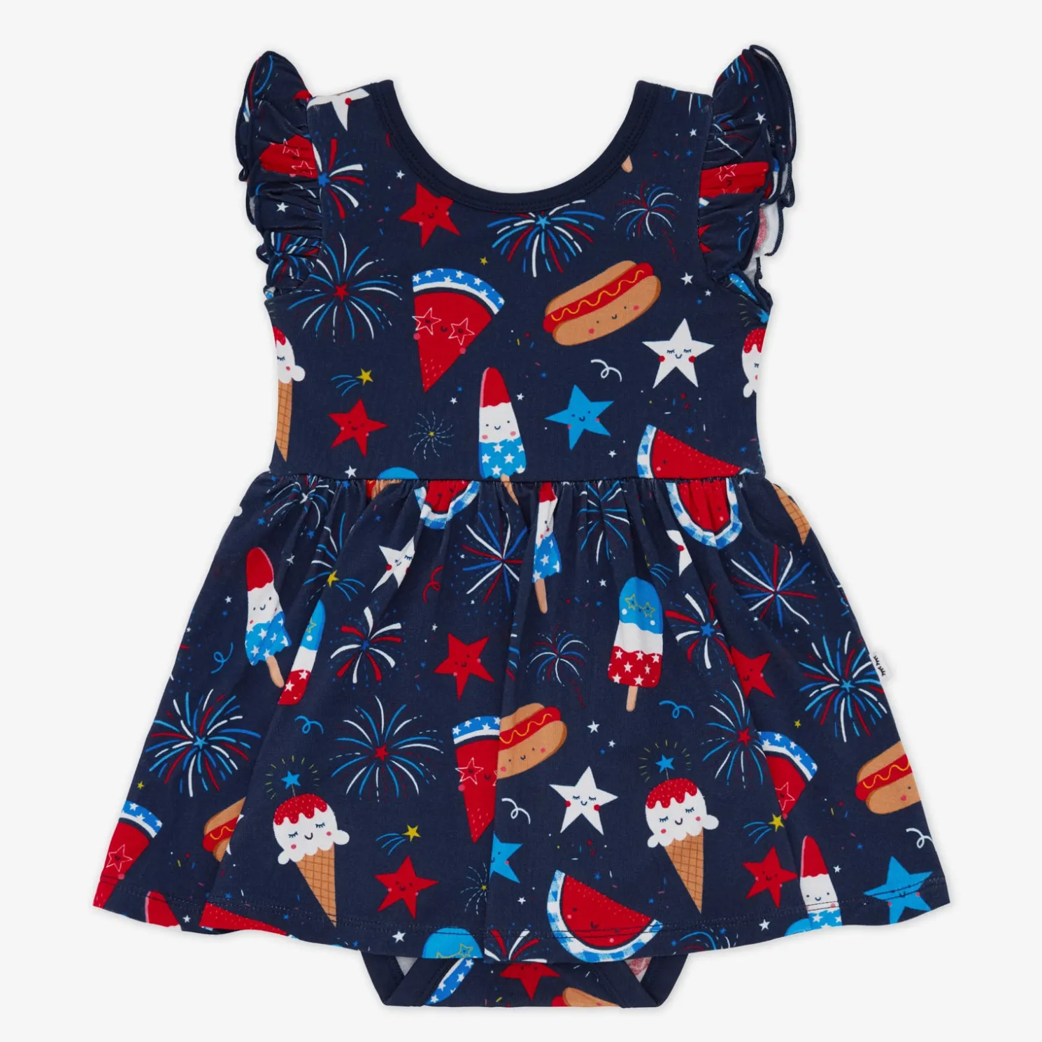 Snacks & Sparkles Flutter Twirl Dress with Bodysuit
