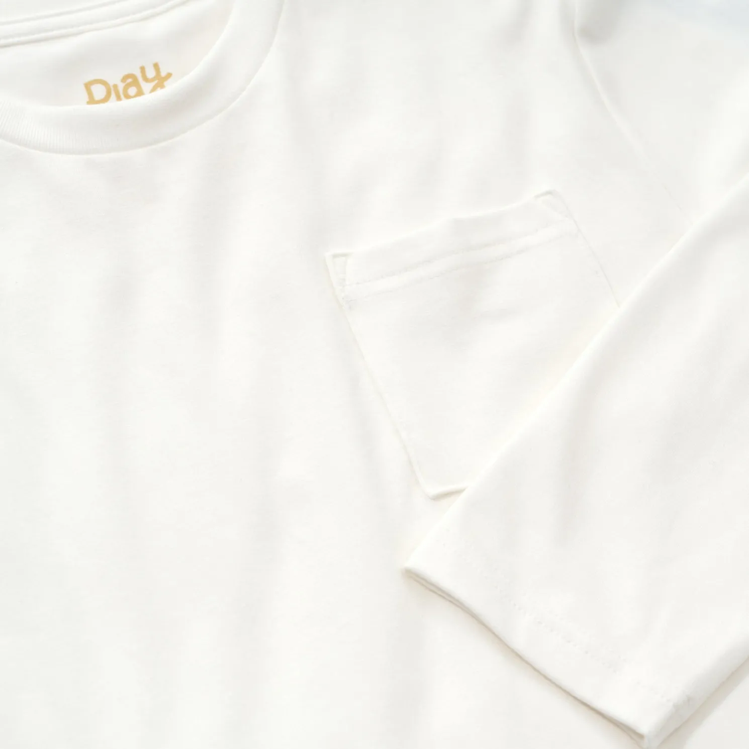 Soft White Relaxed Pocket Tee