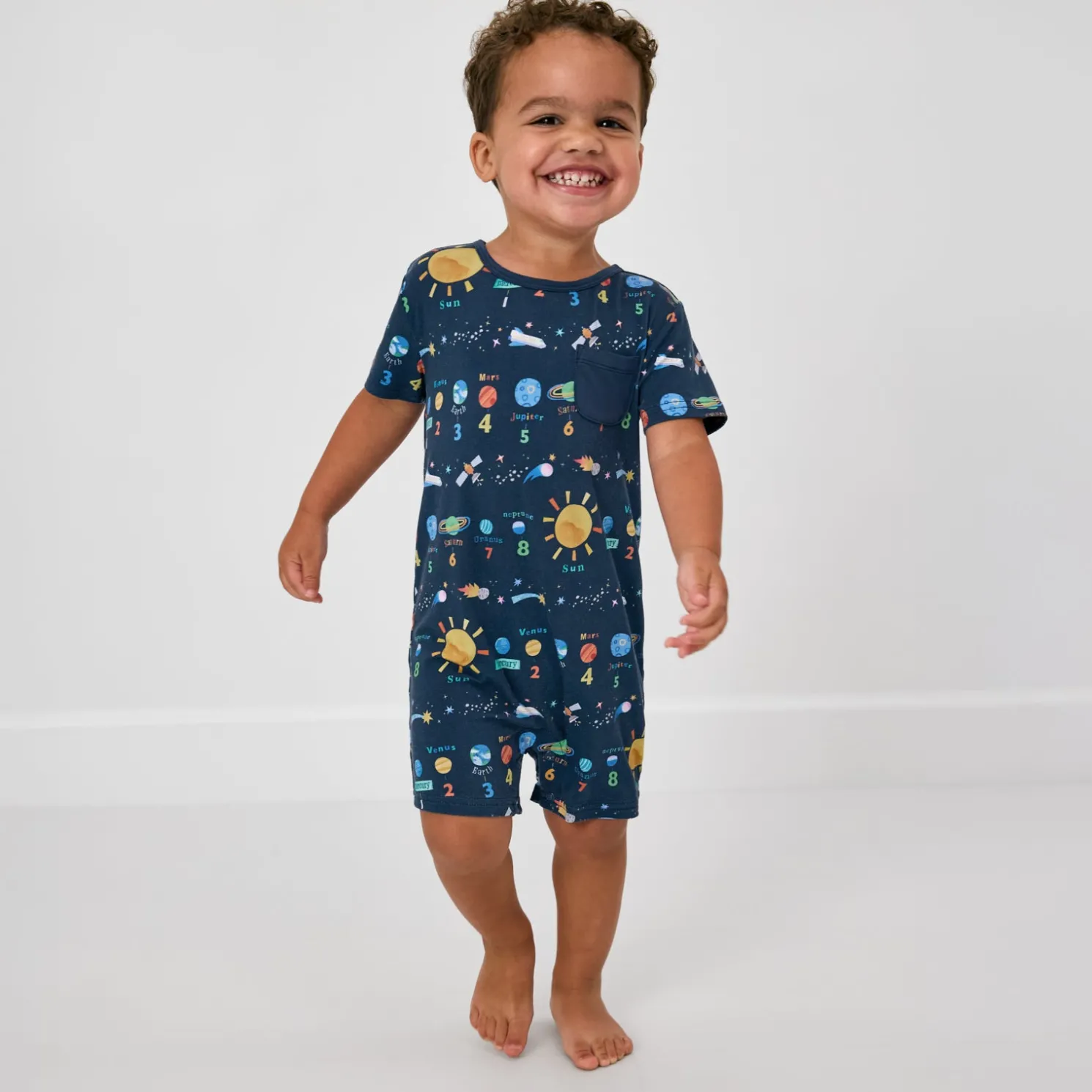 Solar Explorers Pocket Shorty Romper