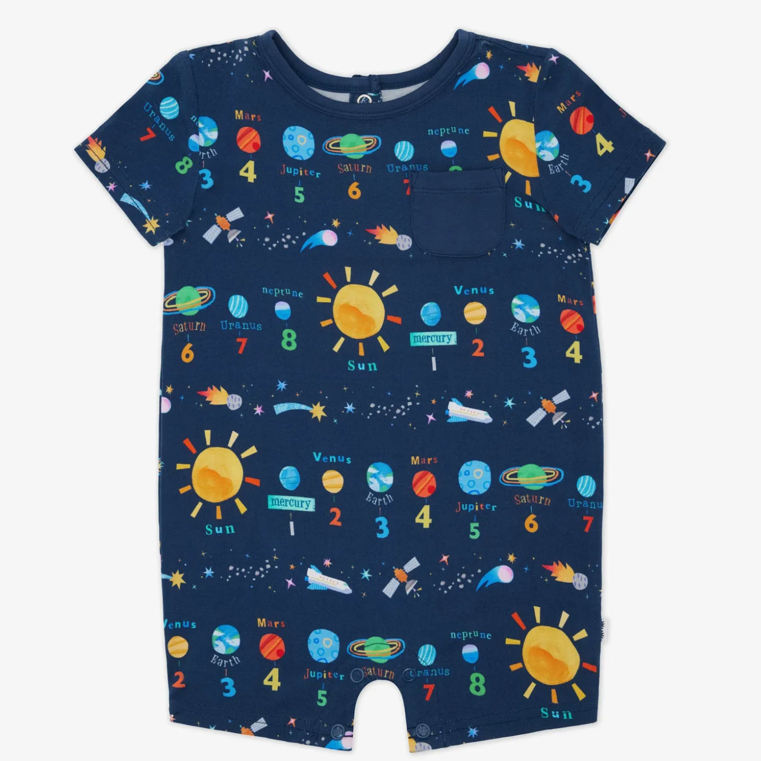 Solar Explorers Pocket Shorty Romper