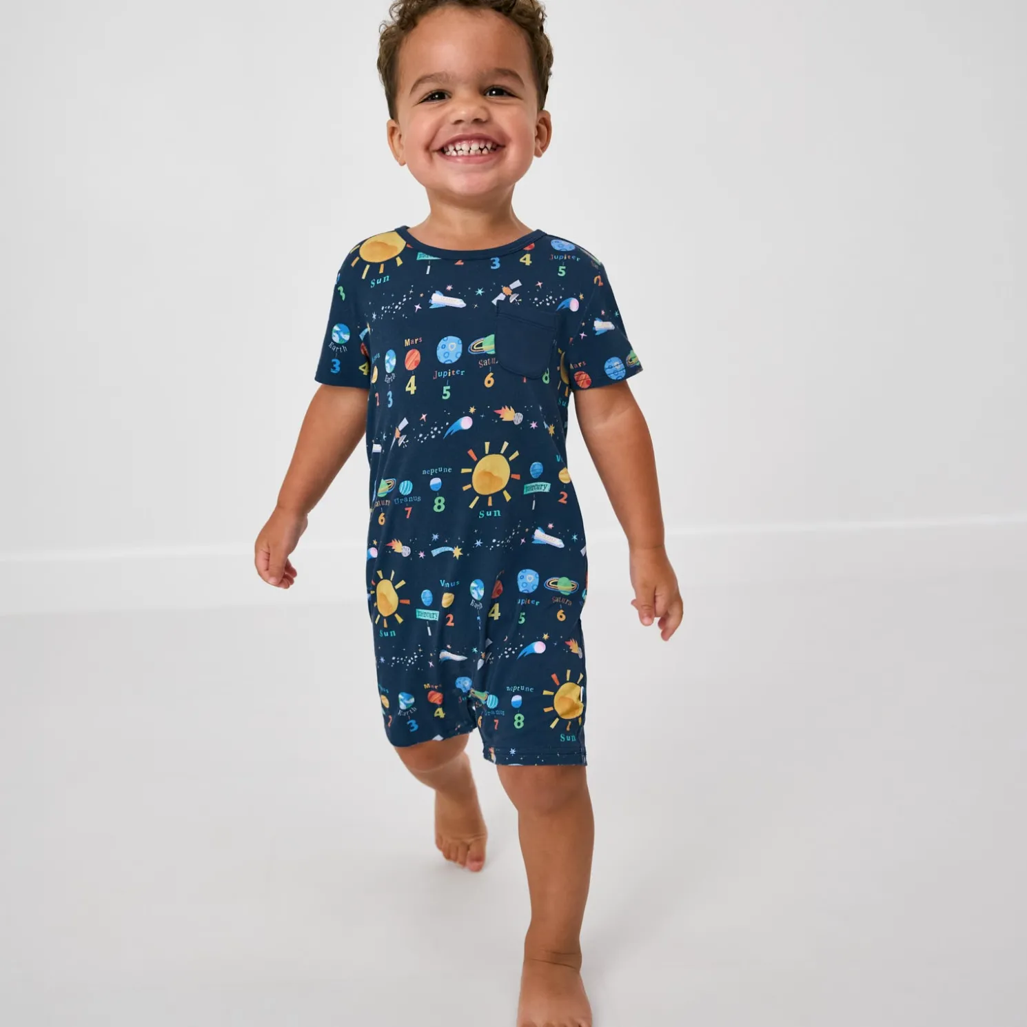 Solar Explorers Pocket Shorty Romper