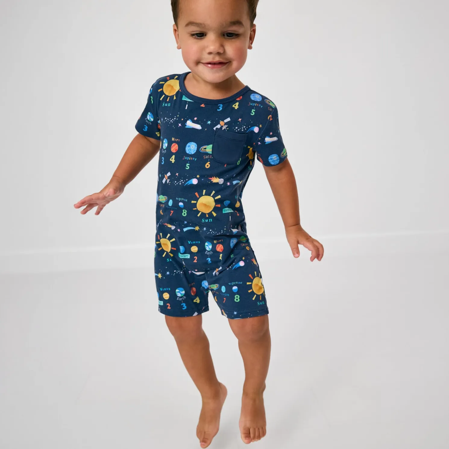 Solar Explorers Pocket Shorty Romper
