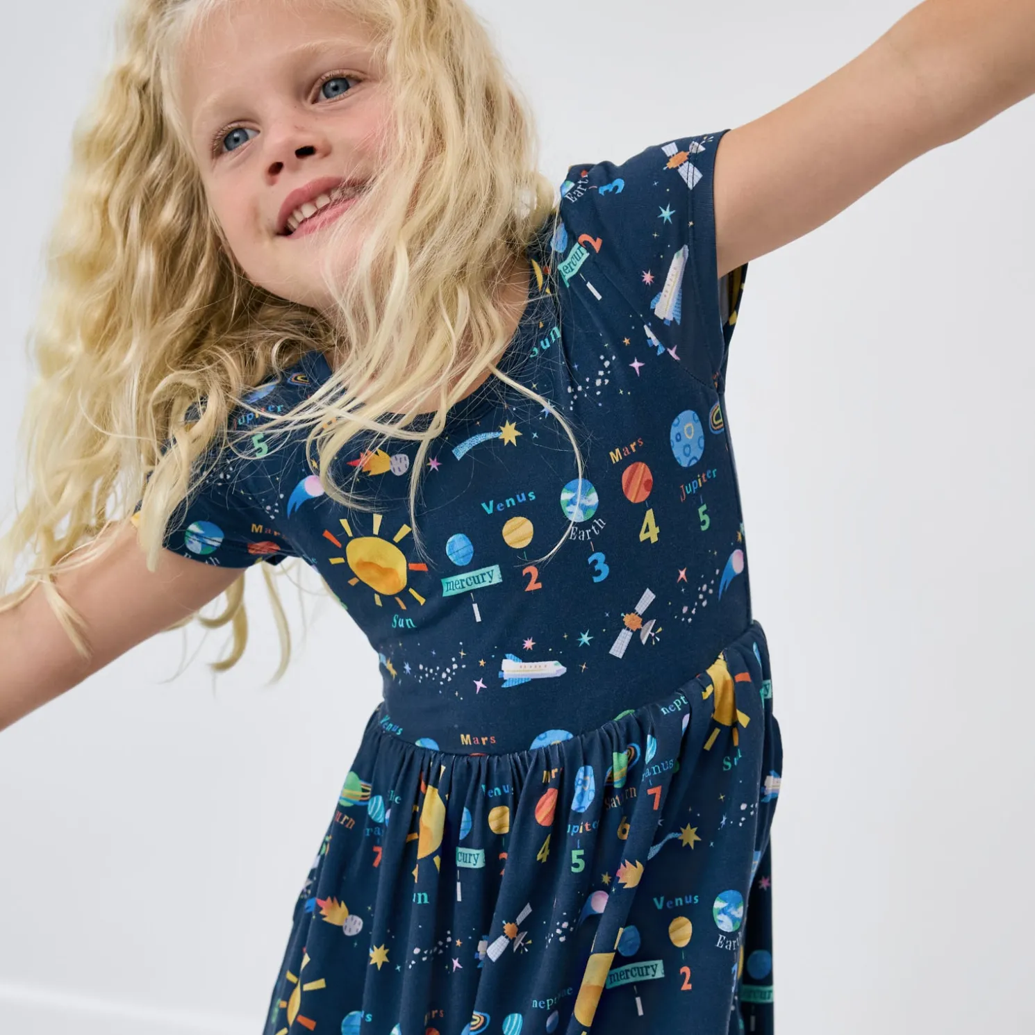 Solar Explorers Skater Dress