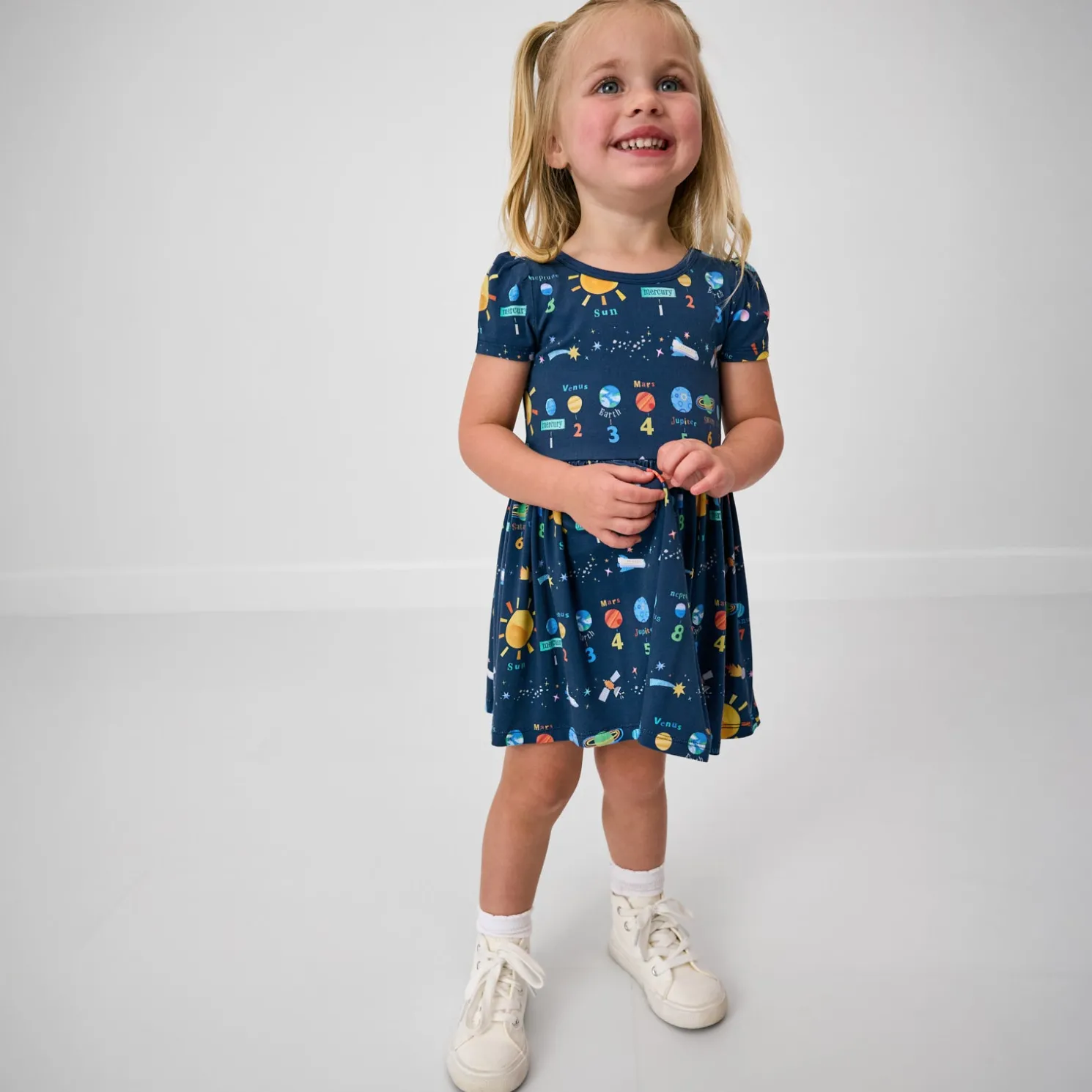 Solar Explorers Skater Dress with Bodysuit