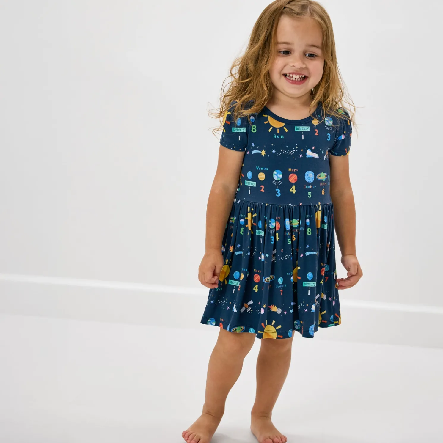 Solar Explorers Skater Dress with Bodysuit