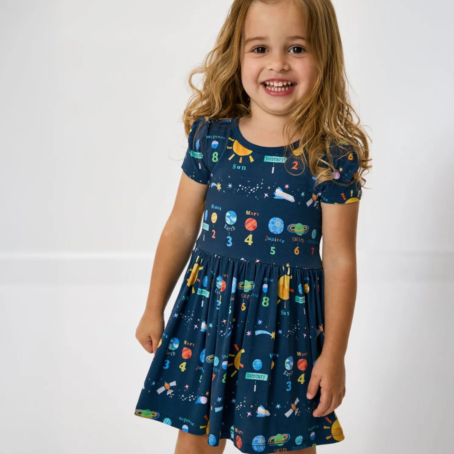 Solar Explorers Skater Dress with Bodysuit