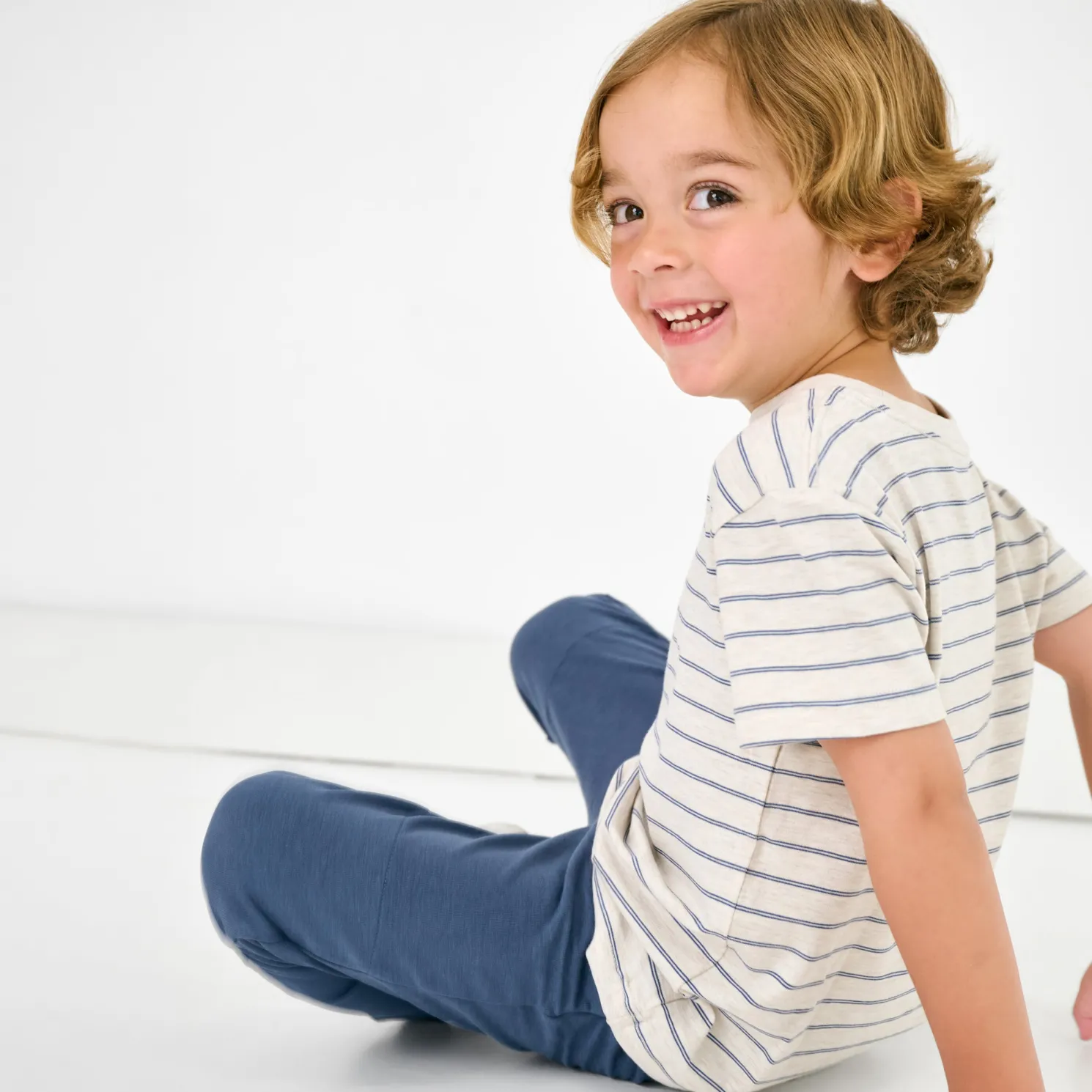 Stone Stripes Relaxed Tee