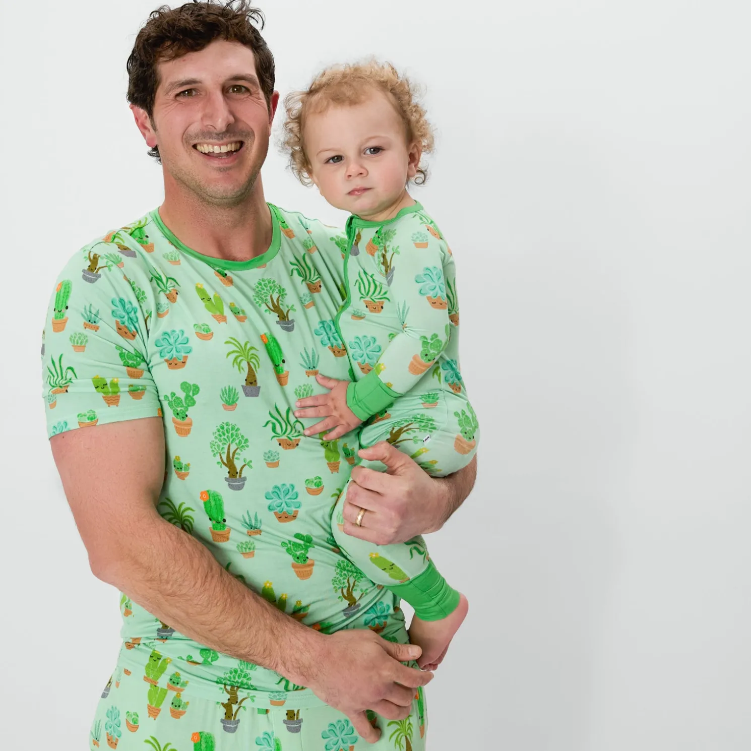 Succulent Love Men's Short Sleeve Pajama Top