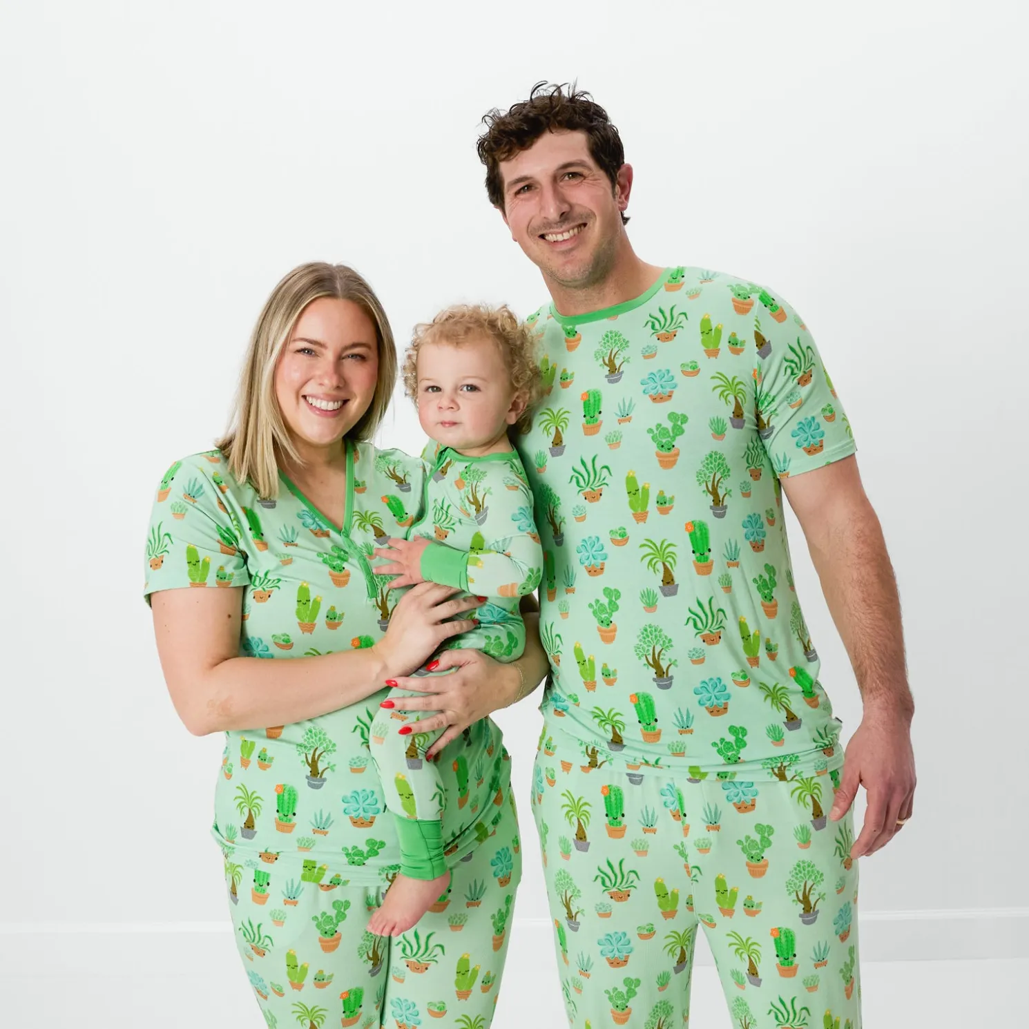 Succulent Love Men's Short Sleeve Pajama Top