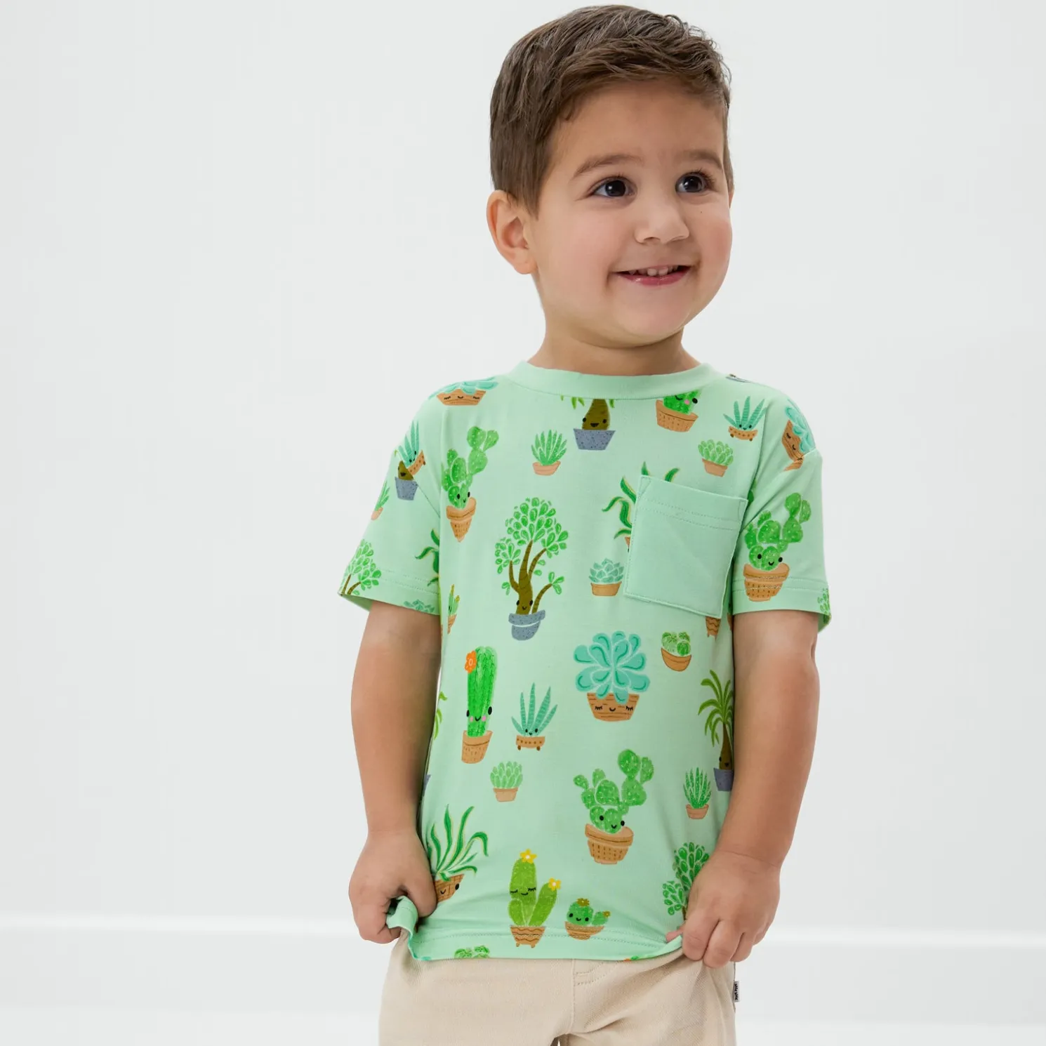 Succulent Love Relaxed Pocket Tee