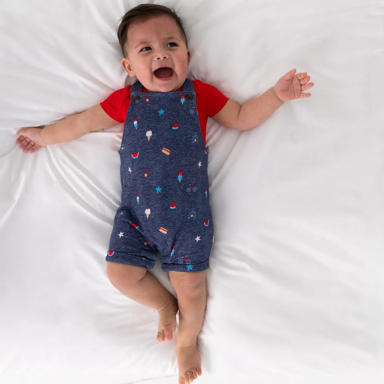 Summer Celebrations Shorty Overall