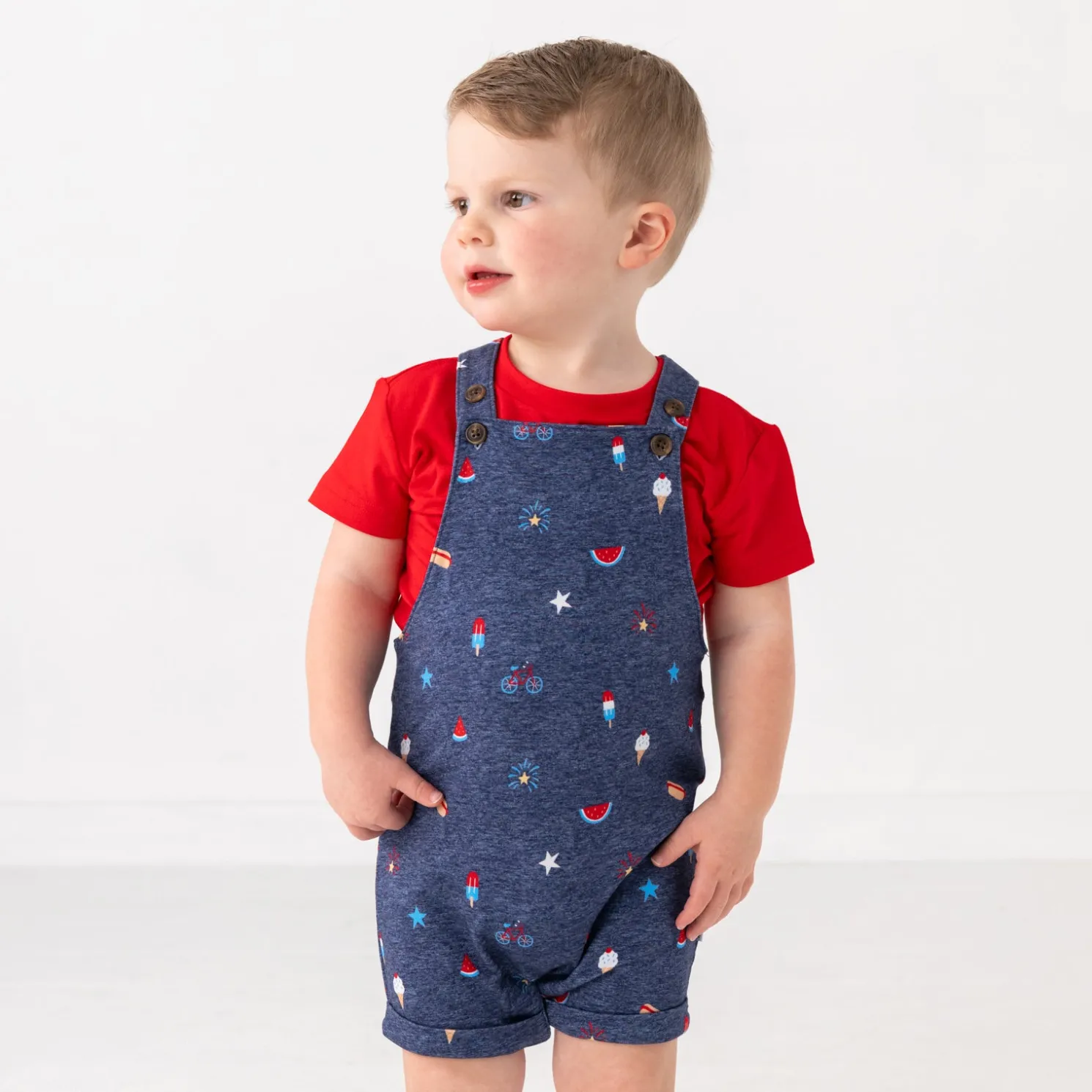 Summer Celebrations Shorty Overall