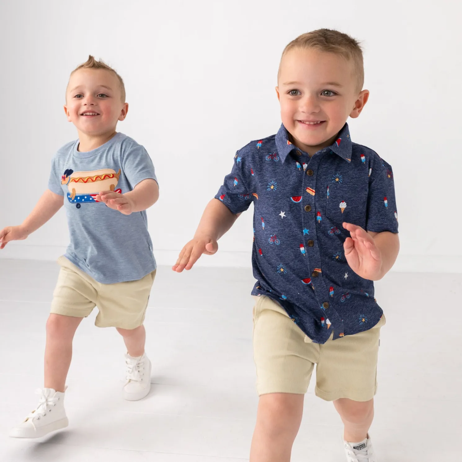 Summer Celebrations Button Down Polo