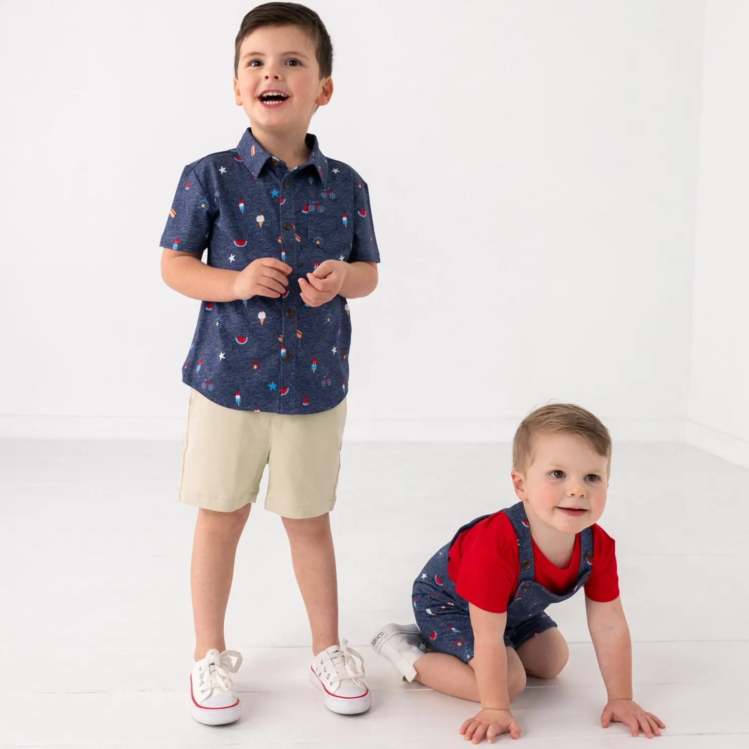 Summer Celebrations Button Down Polo